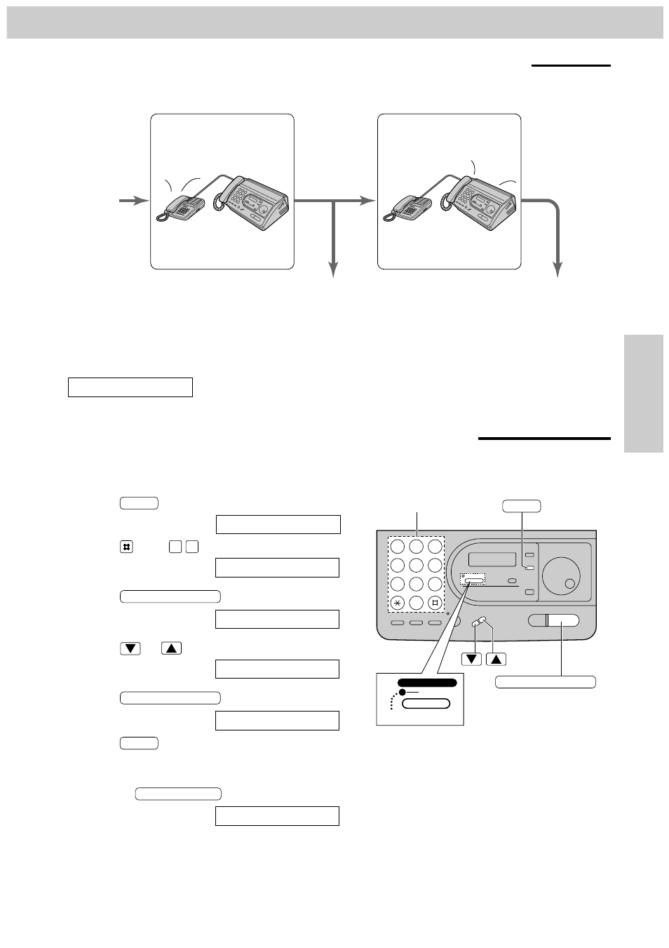 Changing the tel mode to the tel/fax mode, Receiving faxes | Panasonic KX-FT34HK User Manual | Page 43 / 74