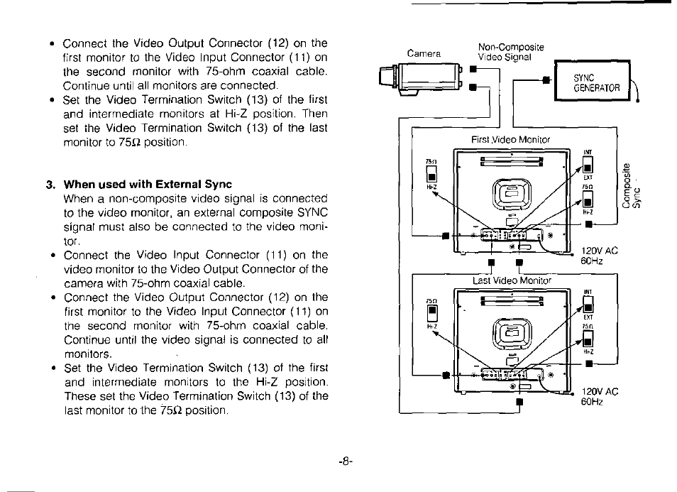 Panasonic WV-BM1900 User Manual | Page 10 / 16