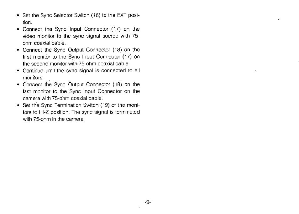 Panasonic WV-BM1900 User Manual | Page 11 / 16