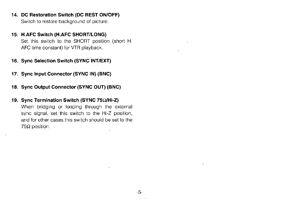 Panasonic WV-BM1900 User Manual | Page 7 / 16