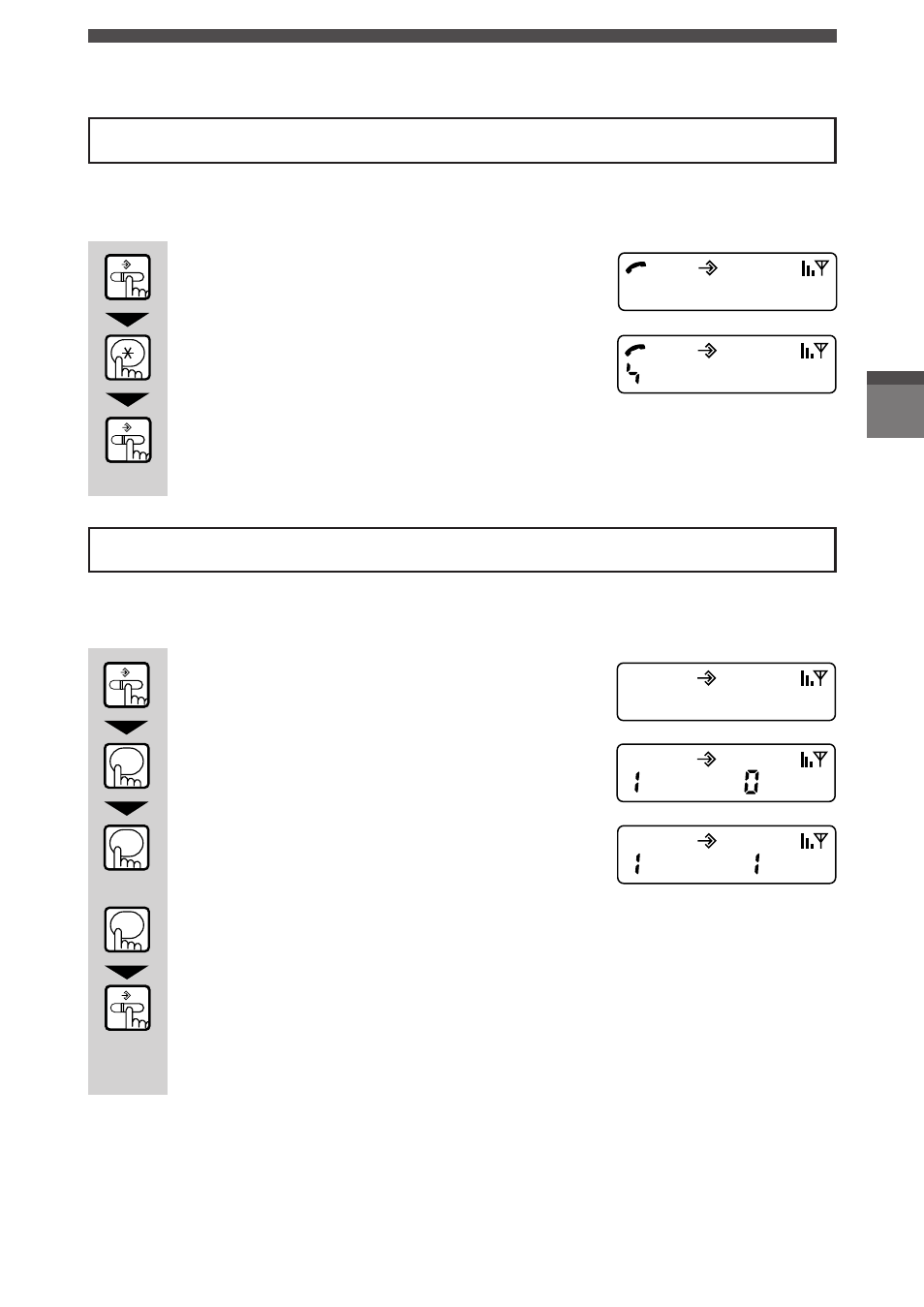 Changing from pulse to tone [programming required, Any key answer [programming required | Panasonic Digital Cordless Telephone System User Manual | Page 22 / 29