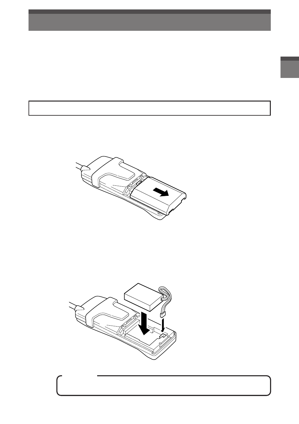Getting started, Installing the battery pack | Panasonic Digital Cordless Telephone System User Manual | Page 6 / 29