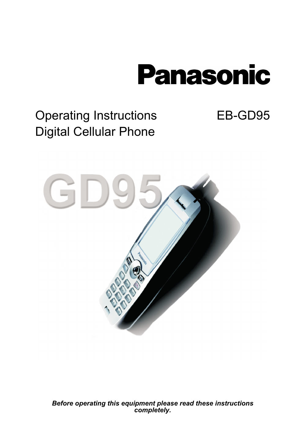 Panasonic EB-GD95 User Manual | 86 pages