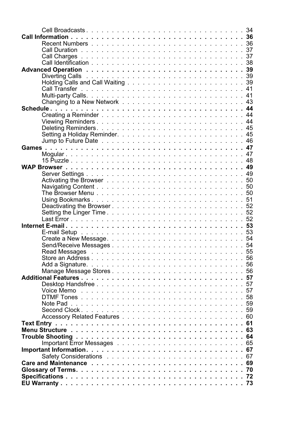 Panasonic EB-GD95 User Manual | Page 4 / 86