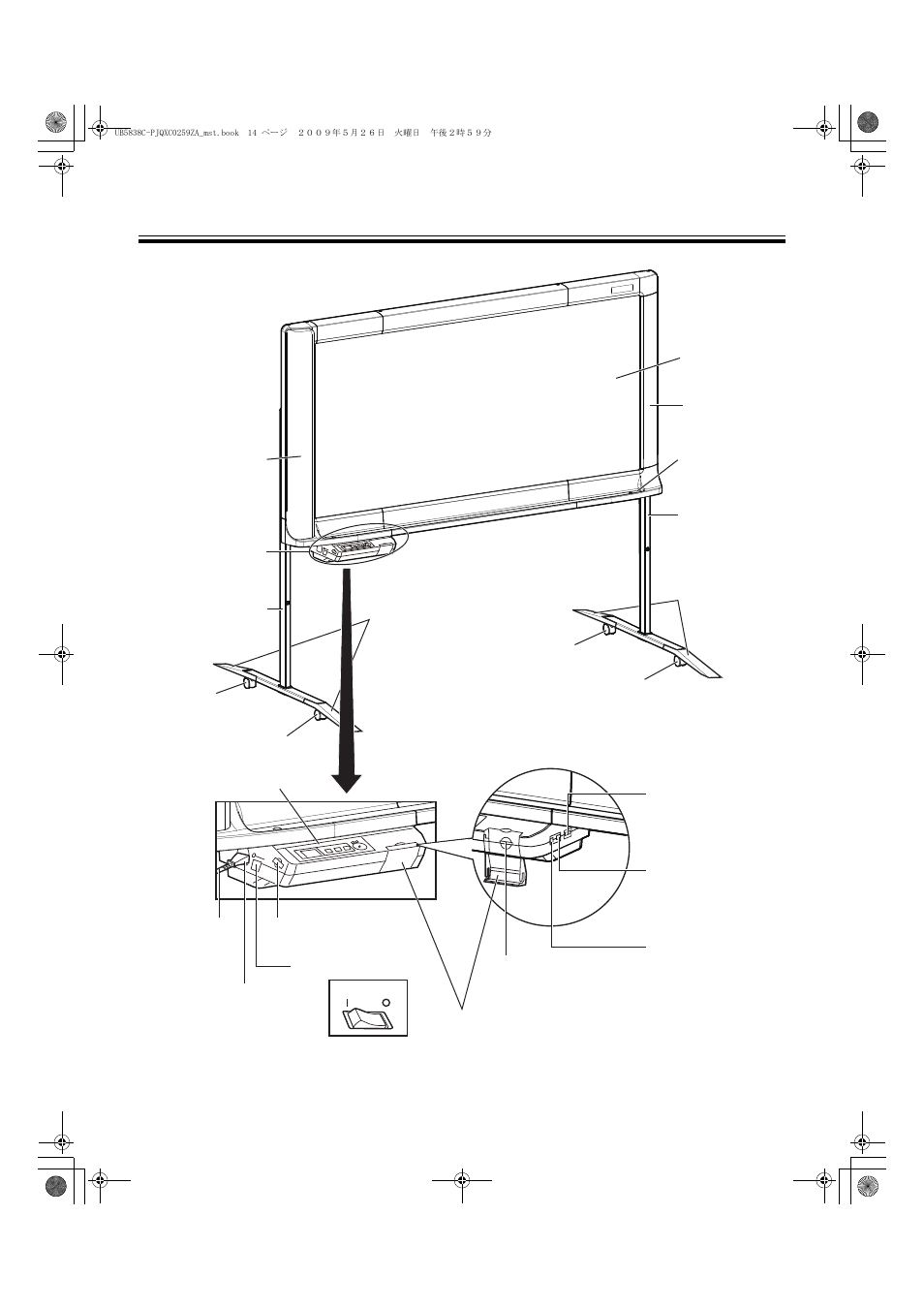 Part names and functions | Panasonic UB-5838C User Manual | Page 14 / 56