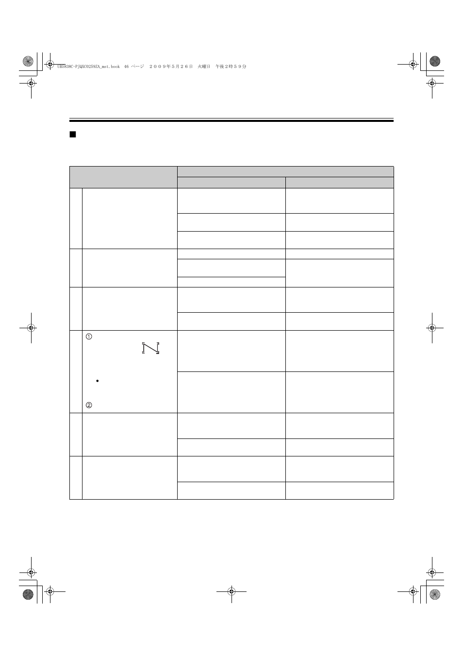 Panasonic UB-5838C User Manual | Page 46 / 56
