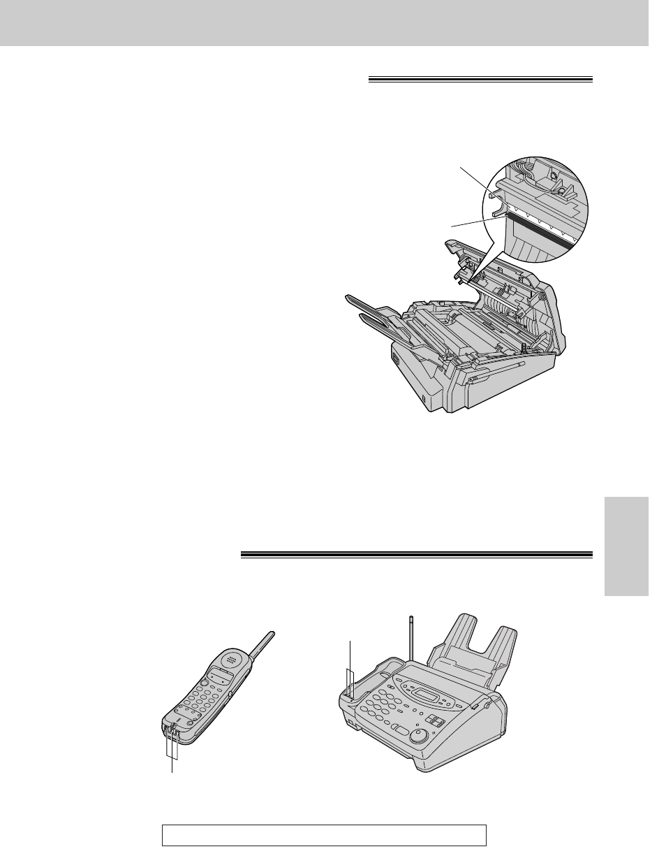 Cleaning charge contacts, Thermal head and black bar | Panasonic KX-FPC141 User Manual | Page 133 / 156