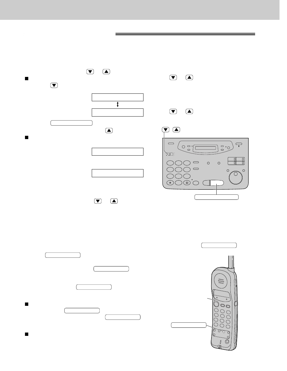 Volumes adjusting volumes, Main unit, Handset | Ringer volume, Speaker volume, Fax voice guidance volume, Answering device volume, Handset volume | Panasonic KX-FPC141 User Manual | Page 34 / 156
