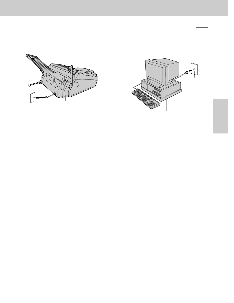 Receiving faxes, Using the unit and a computer on the same line | Panasonic KX-FPC141 User Manual | Page 81 / 156