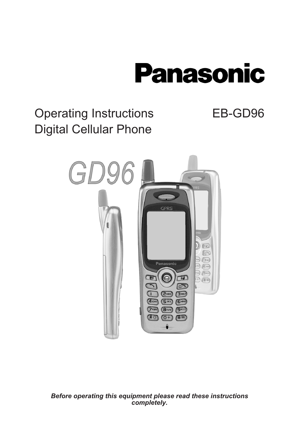 Panasonic EB-GD96 User Manual | 96 pages