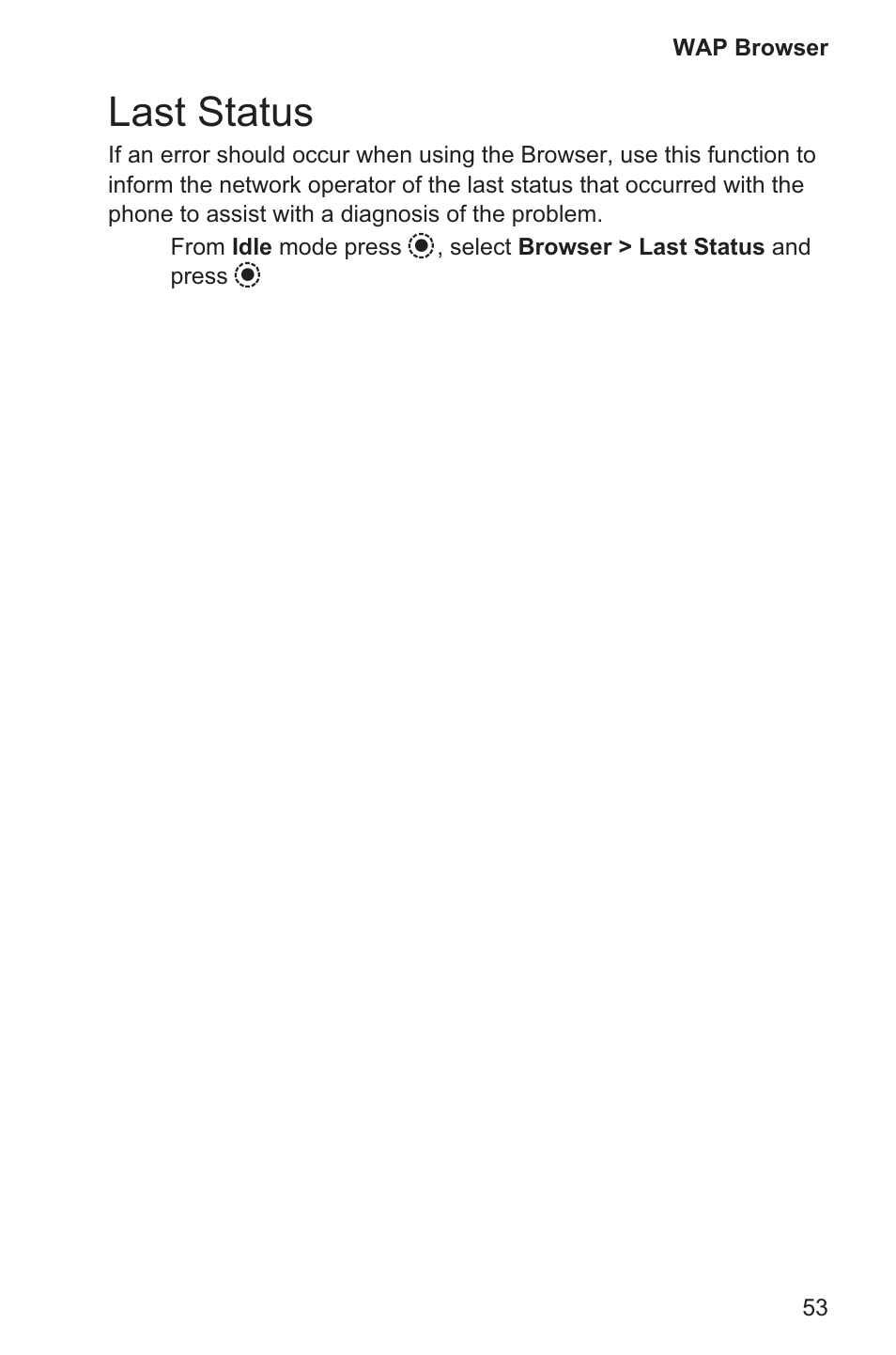 Last status 53, Last status | Panasonic EB-GD96 User Manual | Page 61 / 96
