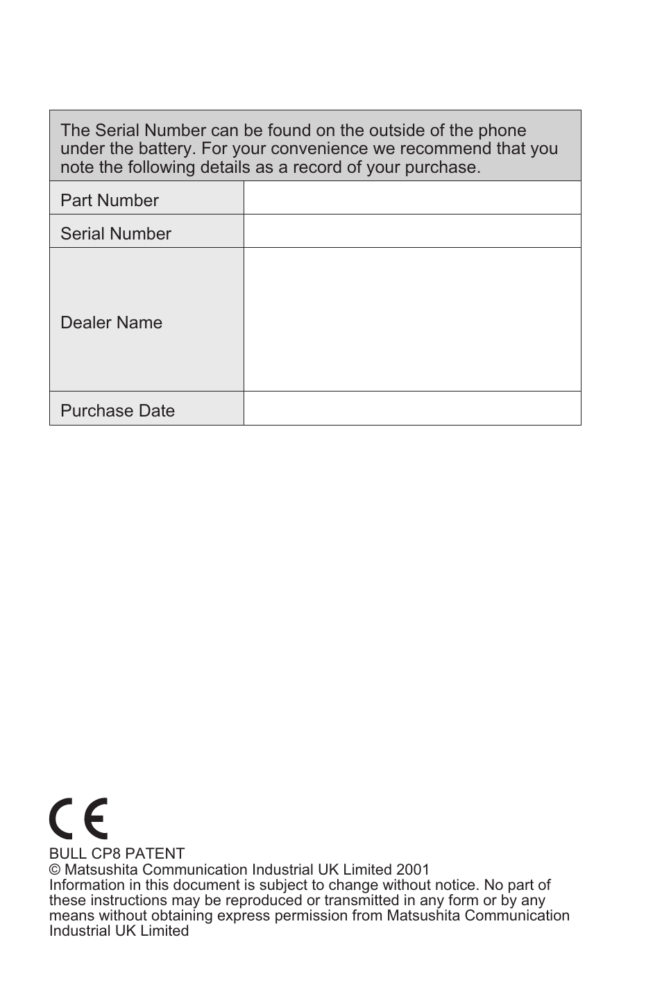 Panasonic EB-GD96 User Manual | Page 94 / 96