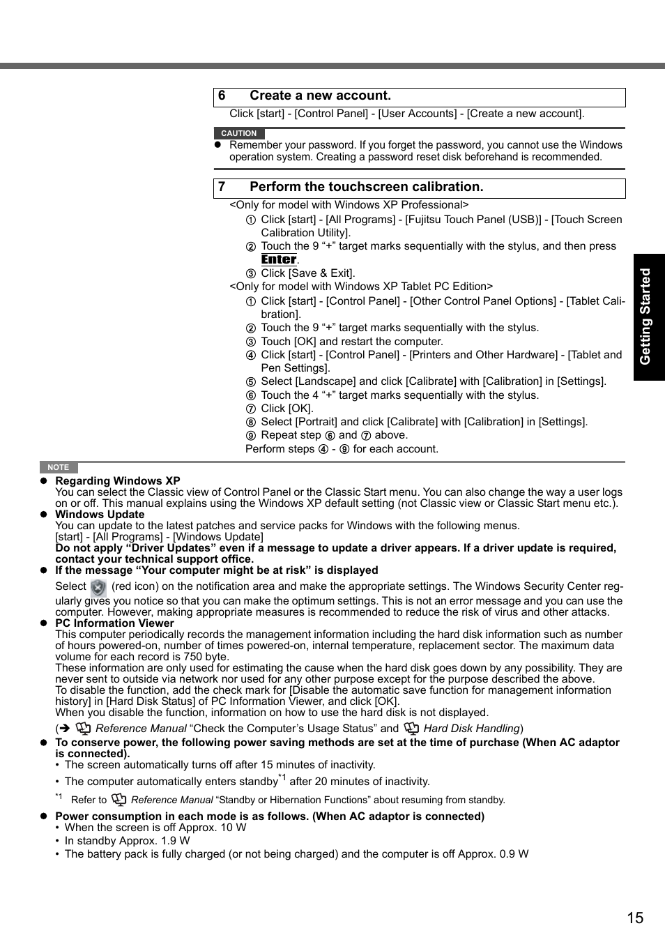 Panasonic CF-T7 User Manual | Page 15 / 44