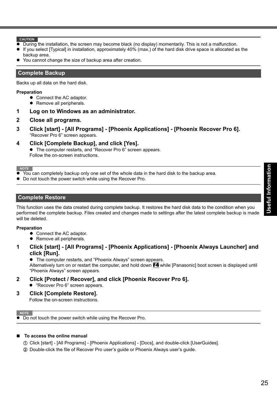 Panasonic CF-T7 User Manual | Page 25 / 44
