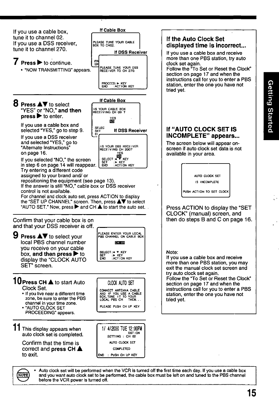 Panasonic PV-8665S User Manual | Page 15 / 44