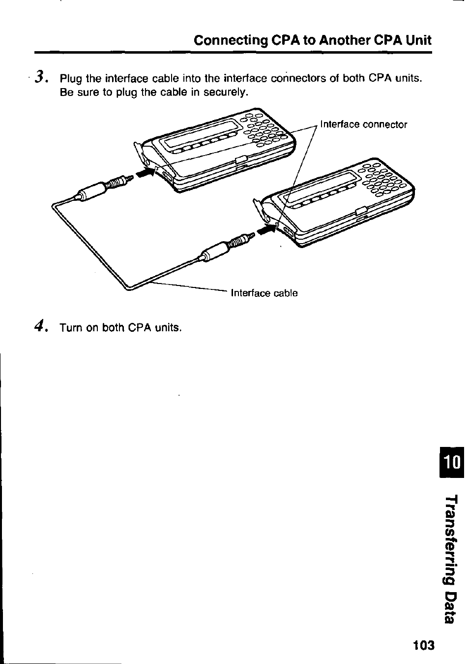 Connecting cpa to another cpa unit | Panasonic KX-RC105 User Manual | Page 103 / 132