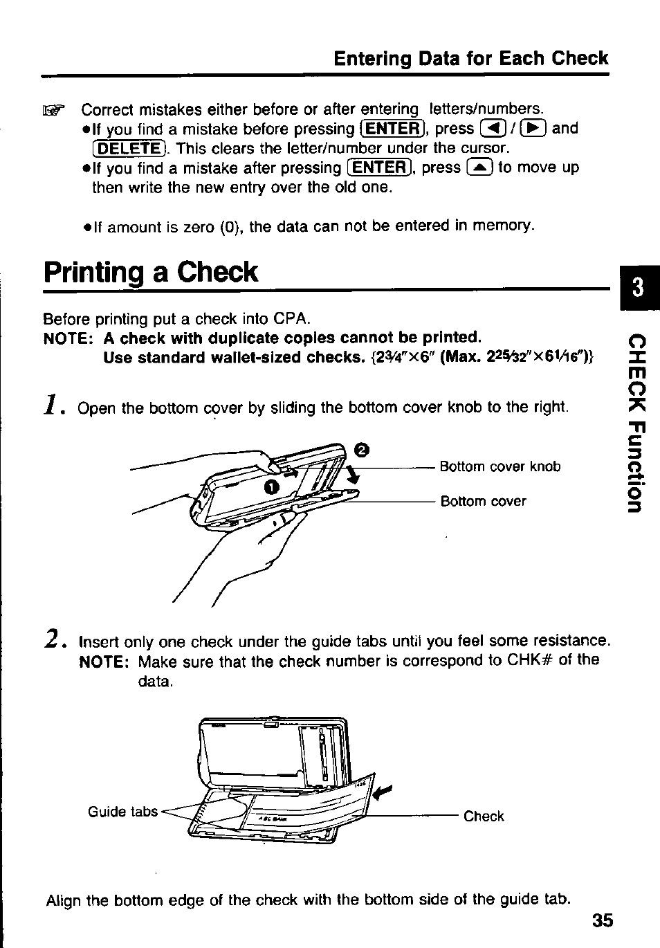 Printing a check | Panasonic KX-RC105 User Manual | Page 35 / 132