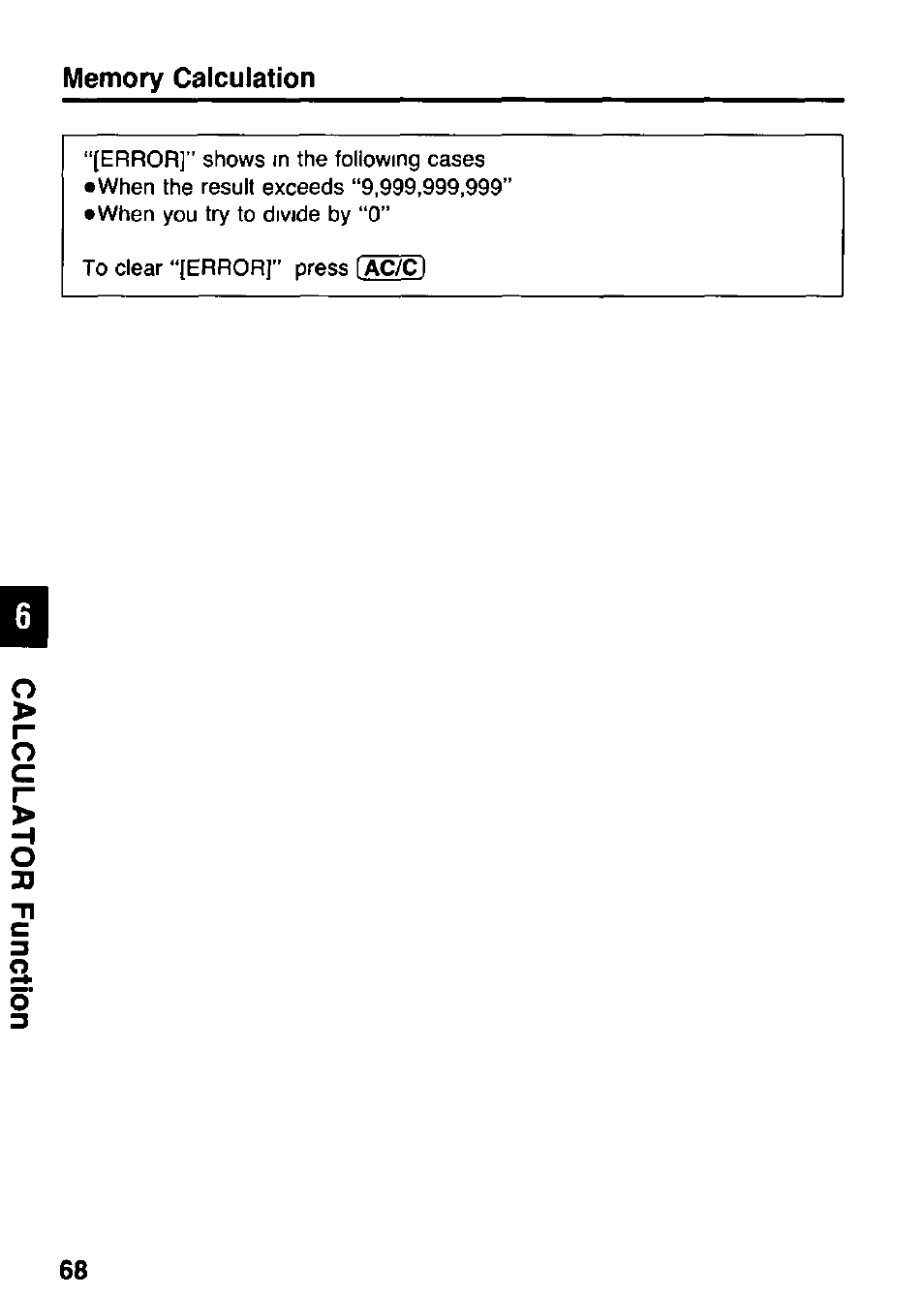 Memory calculation | Panasonic KX-RC105 User Manual | Page 68 / 132