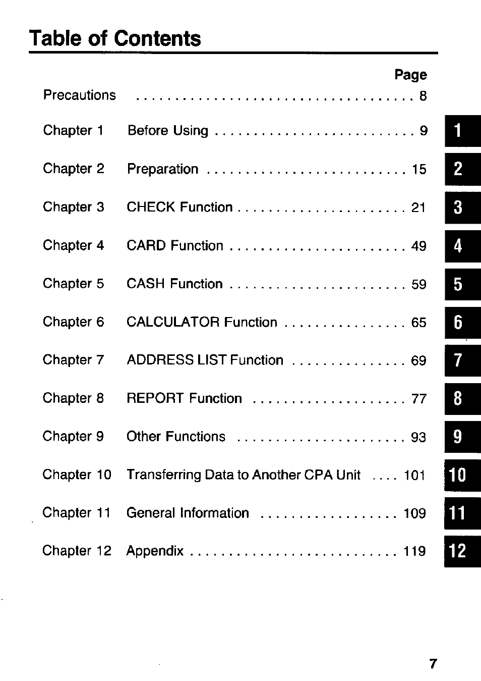 Panasonic KX-RC105 User Manual | Page 7 / 132