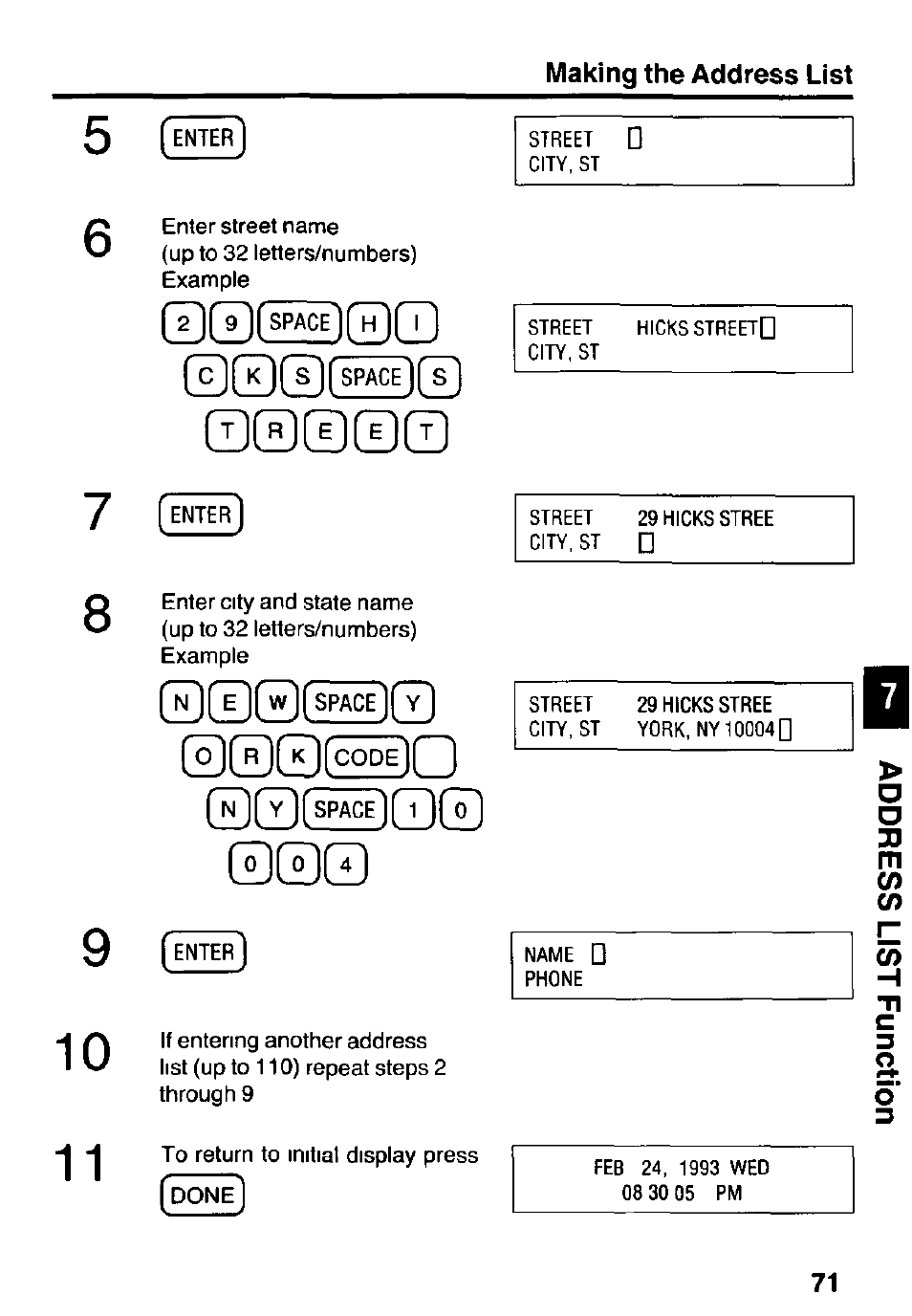 00c strage ] 0, 0(i^©q | Panasonic KX-RC105 User Manual | Page 71 / 132