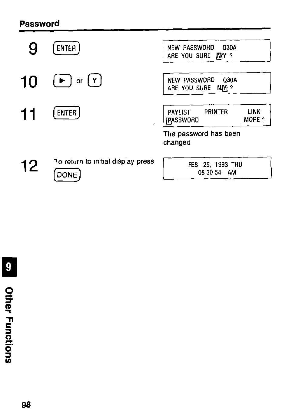 Password | Panasonic KX-RC105 User Manual | Page 98 / 132