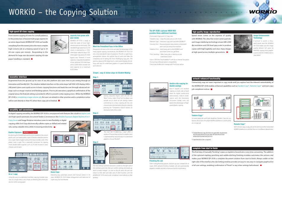 Workio – the copying solution | Panasonic DP-3530 User Manual | Page 3 / 6