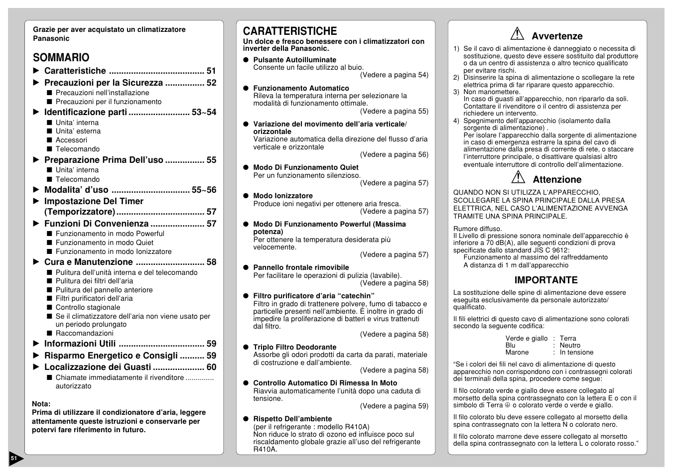 Panasonic CS-E12CKP User Manual | Page 52 / 95