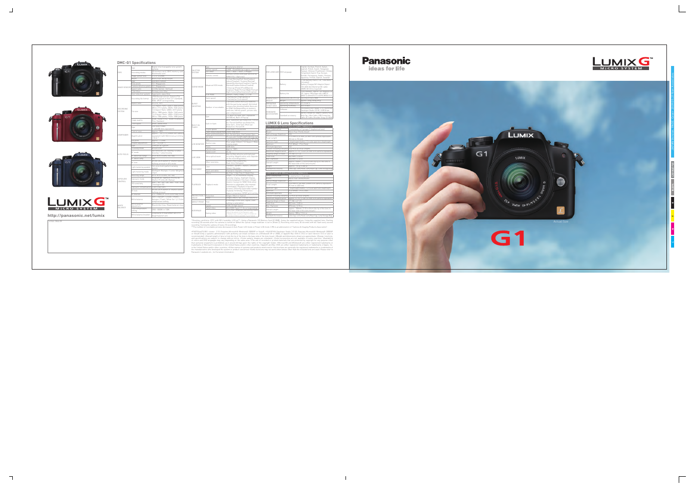 Panasonic DMC-G1W User Manual | 8 pages