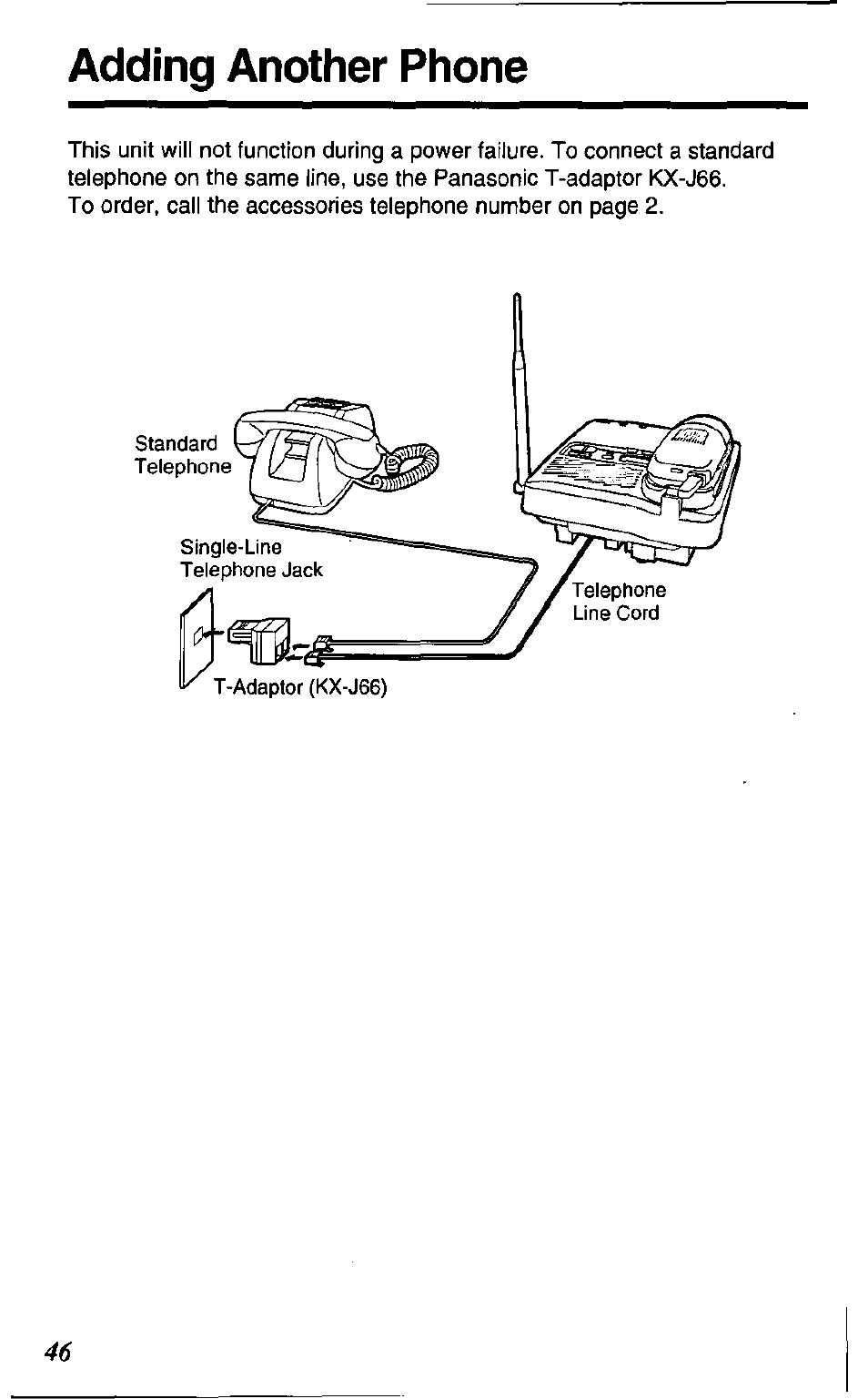 Adding another phone | Panasonic KX TC1503B User Manual | Page 46 / 56