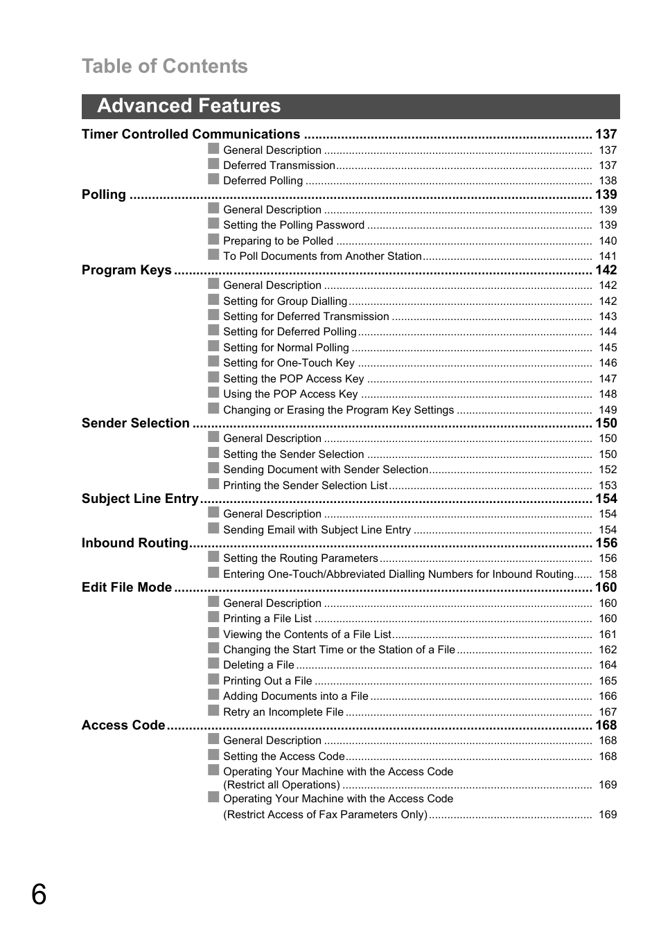 Panasonic DX-600 User Manual | Page 6 / 255