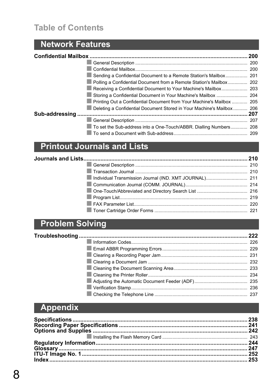 Panasonic DX-600 User Manual | Page 8 / 255