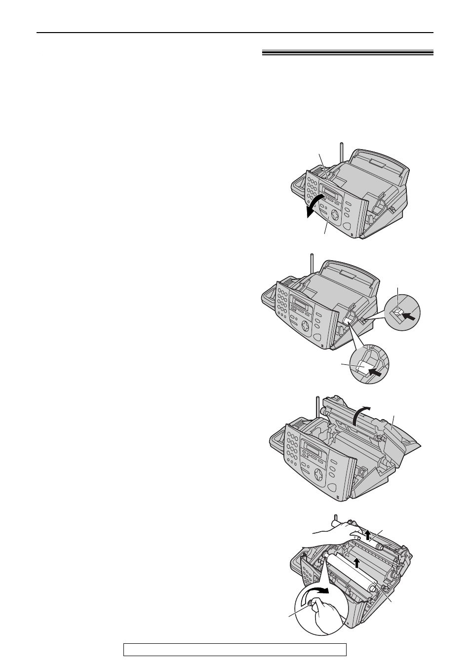 Setup (base unit), Ink film – installing / replacing | Panasonic KX-FPC165 User Manual | Page 12 / 112