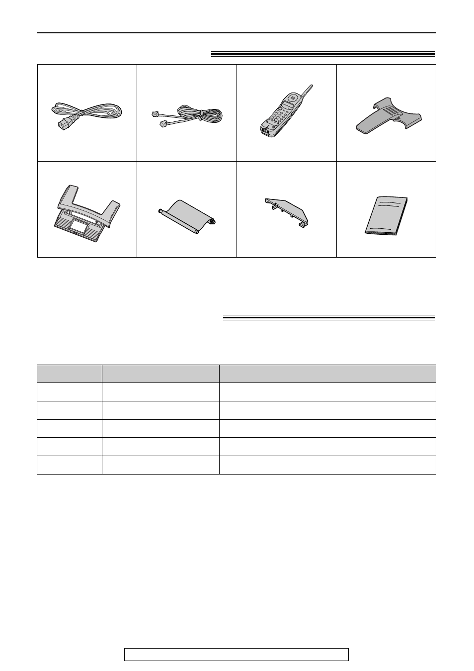 Initial preparation, Accessories, Included accessories | Accessory information | Panasonic KX-FPC165 User Manual | Page 8 / 112