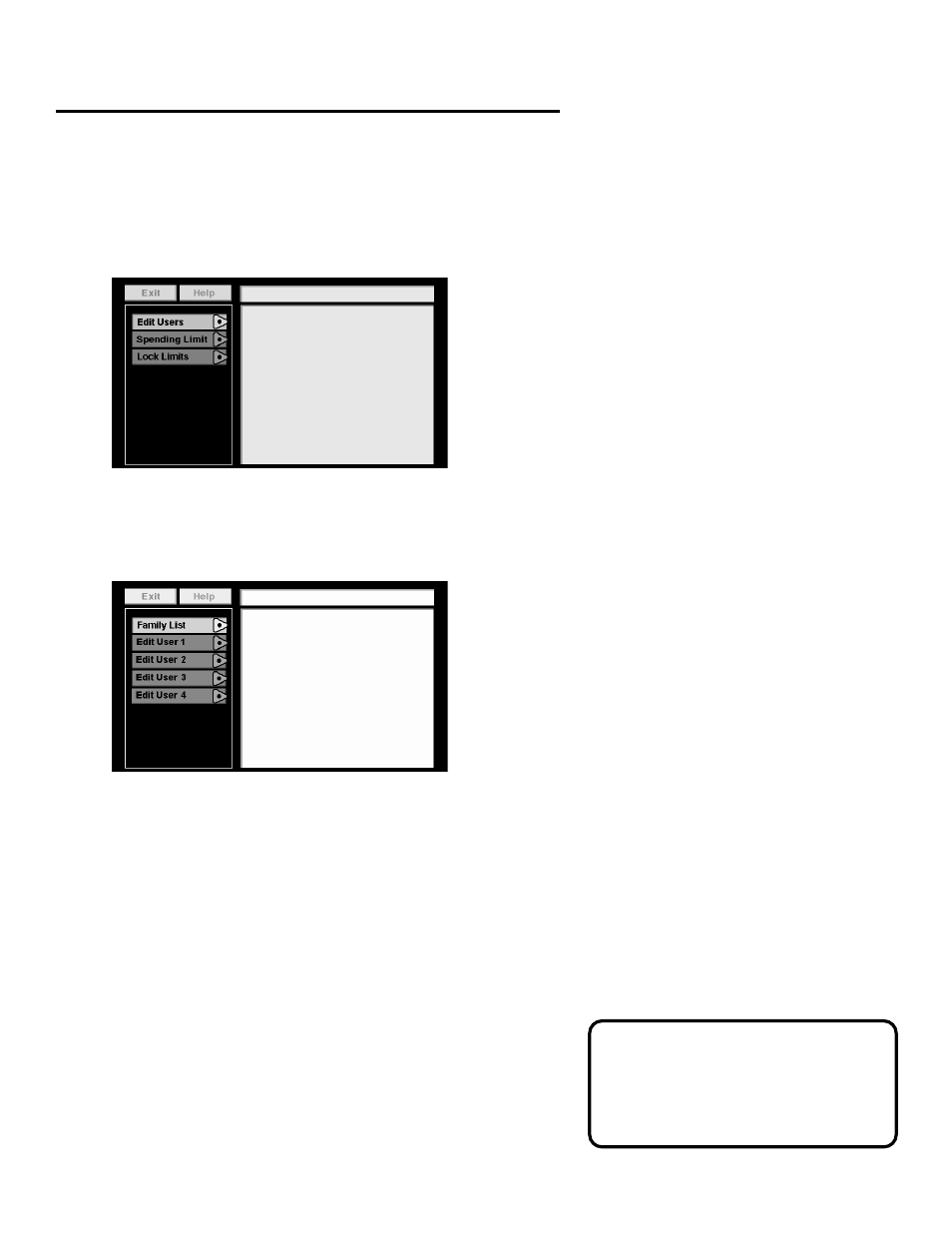 Setting the ratings limit, Profiles, Creating and editing a profile | Panasonic TU-IRD20 User Manual | Page 22 / 68