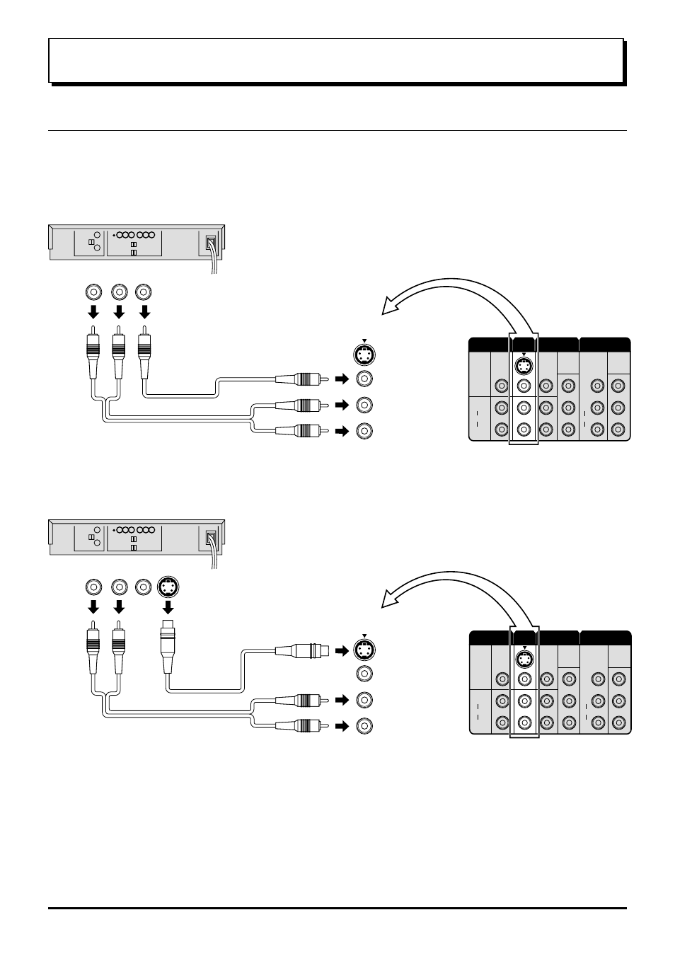 Connections, Vhs vcr) video audio, Video audio | Super-vhs vcr) | Panasonic TC-43P250H User Manual | Page 11 / 44