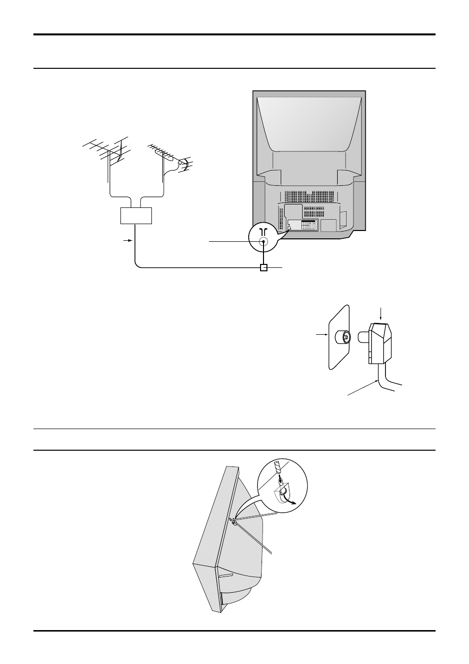 Connecting the aerial cable to the rf in terminal, Safety precaution, 8before operating this set | Panasonic TC-43P250H User Manual | Page 8 / 44