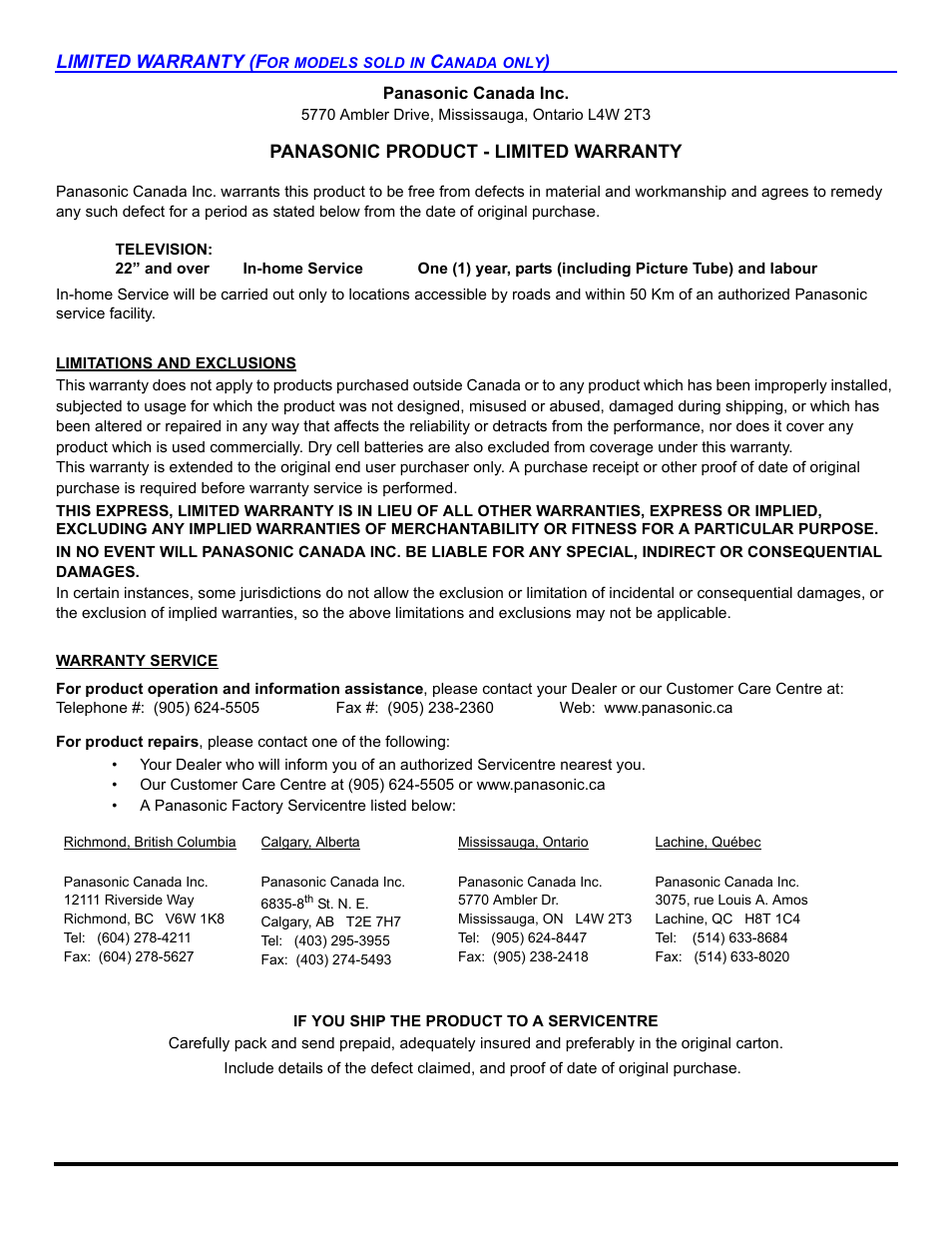 Panasonic CT-32E14 User Manual | Page 74 / 80