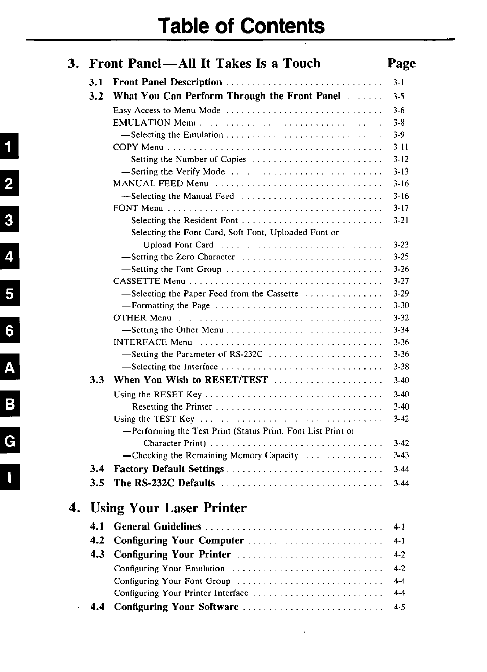 Panasonic KX-P4440 User Manual | Page 6 / 152