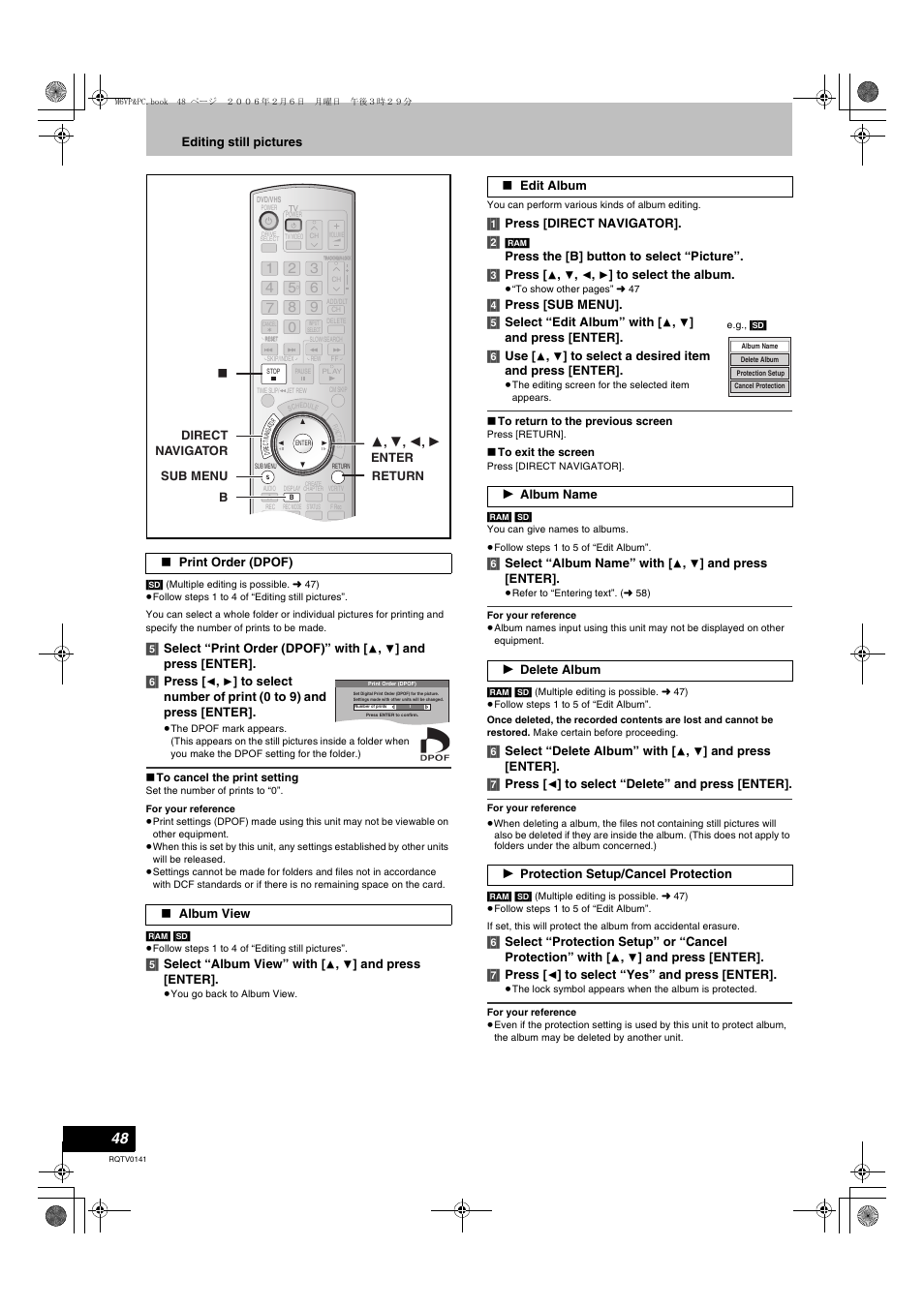 L 48 | Panasonic DMR-ES46V User Manual | Page 48 / 88