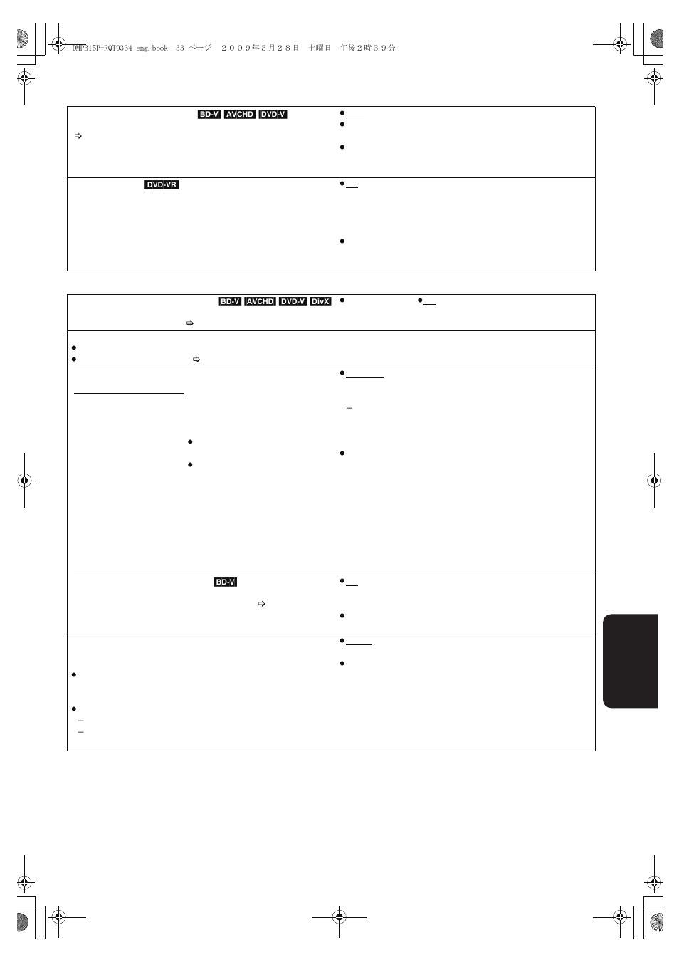 Panasonic DMP-B15 User Manual | Page 33 / 52