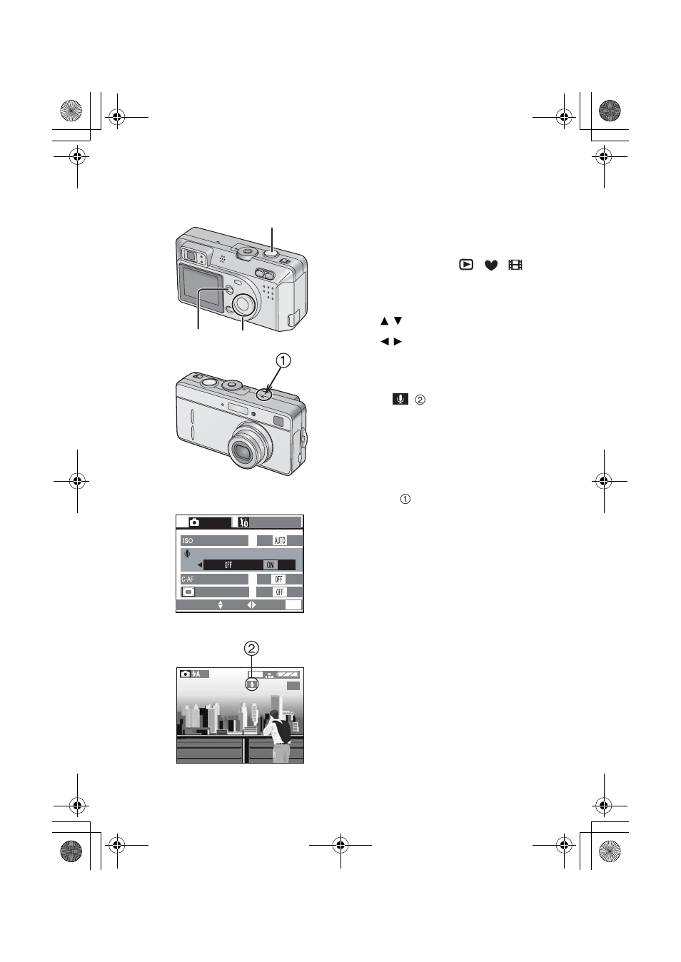 Recording images (advanced), Taking pictures with audio | Panasonic DMC-F1PP User Manual | Page 36 / 100