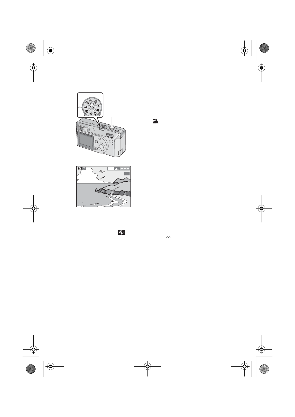 Taking pictures using landscape mode | Panasonic DMC-F1PP User Manual | Page 41 / 100