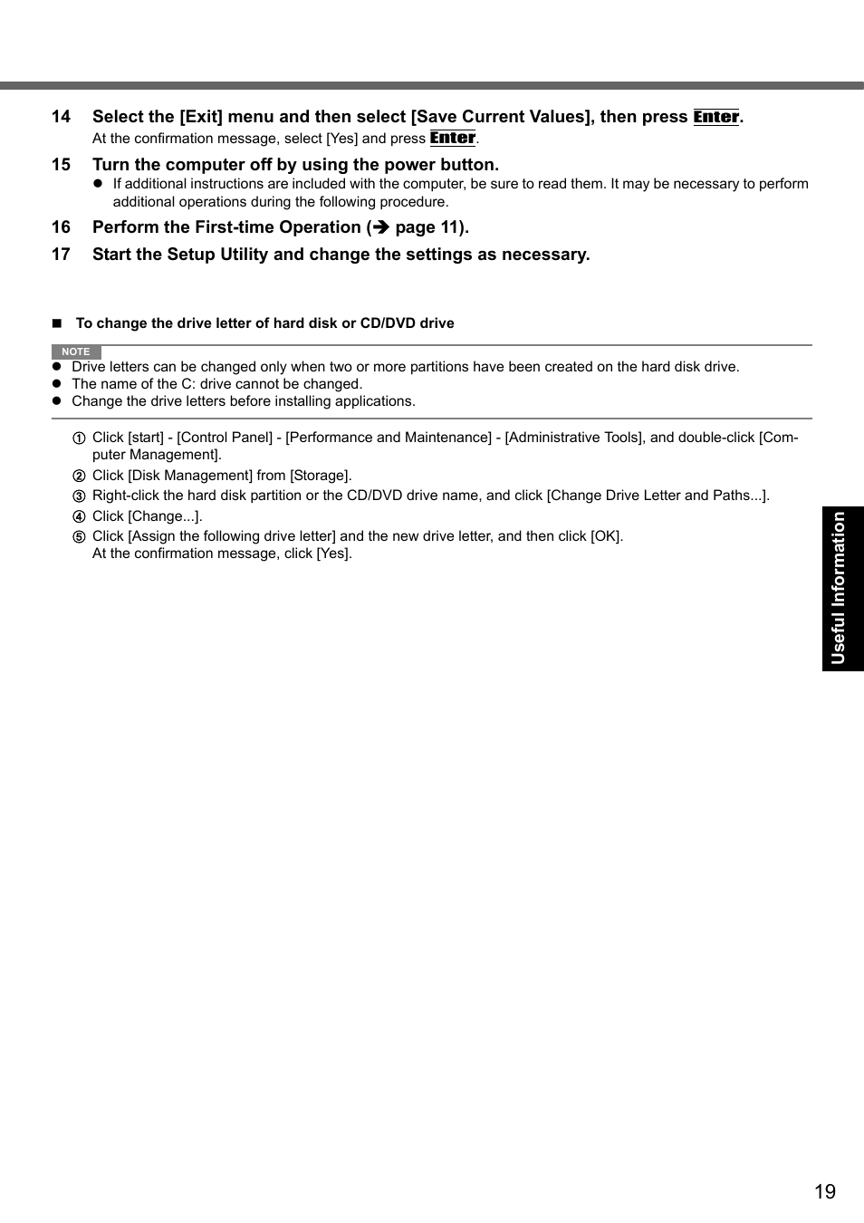 Panasonic CF-51 User Manual | Page 19 / 32
