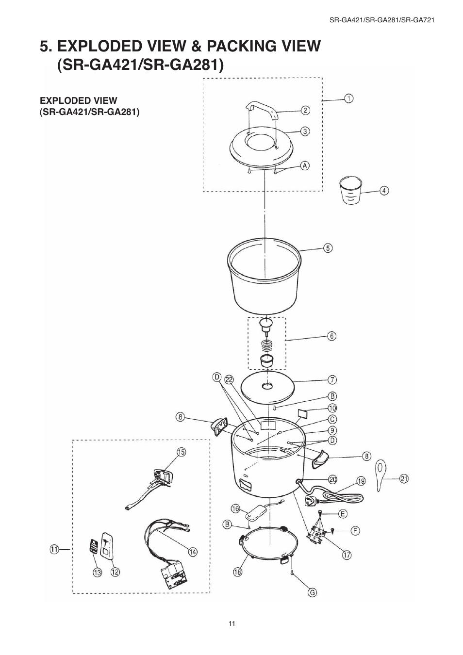 Panasonic SR-GA721 User Manual | Page 11 / 18