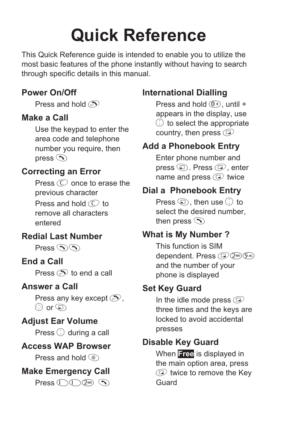Quick reference | Panasonic EB-GD35 User Manual | Page 2 / 70
