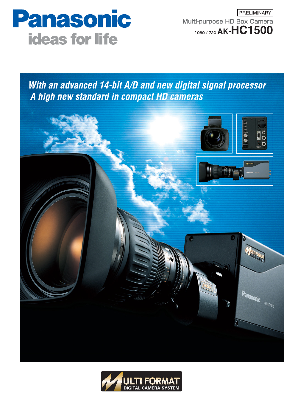 Panasonic AJ-HC1500G User Manual | 4 pages