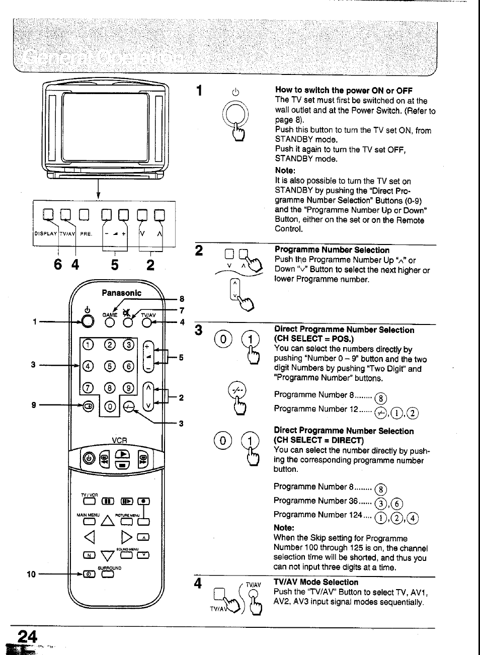 Panasonic TC-29GA30R User Manual | Page 24 / 44