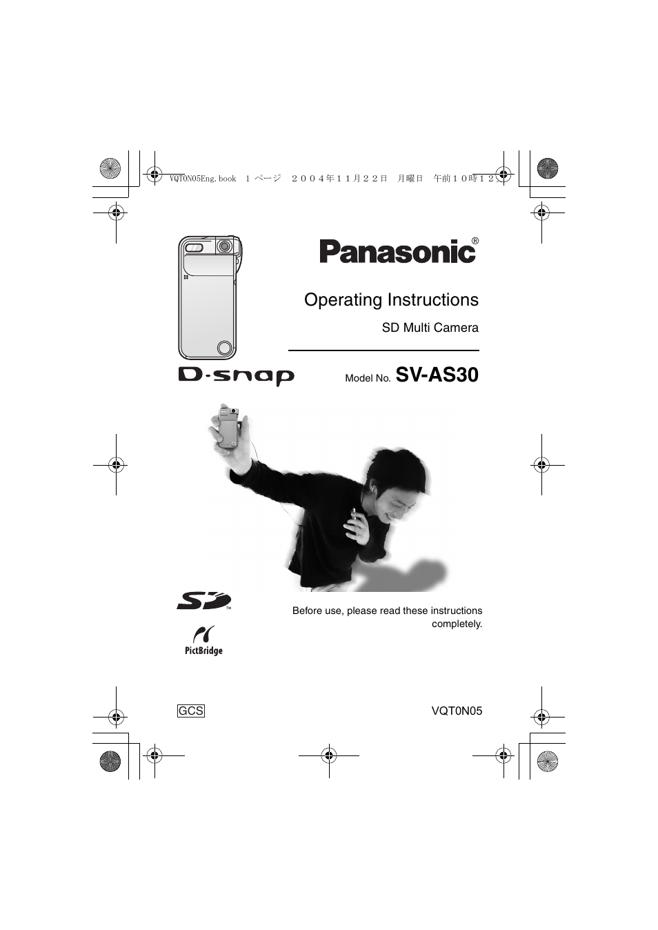 Panasonic D-SNAP SV-AS30 User Manual | 104 pages