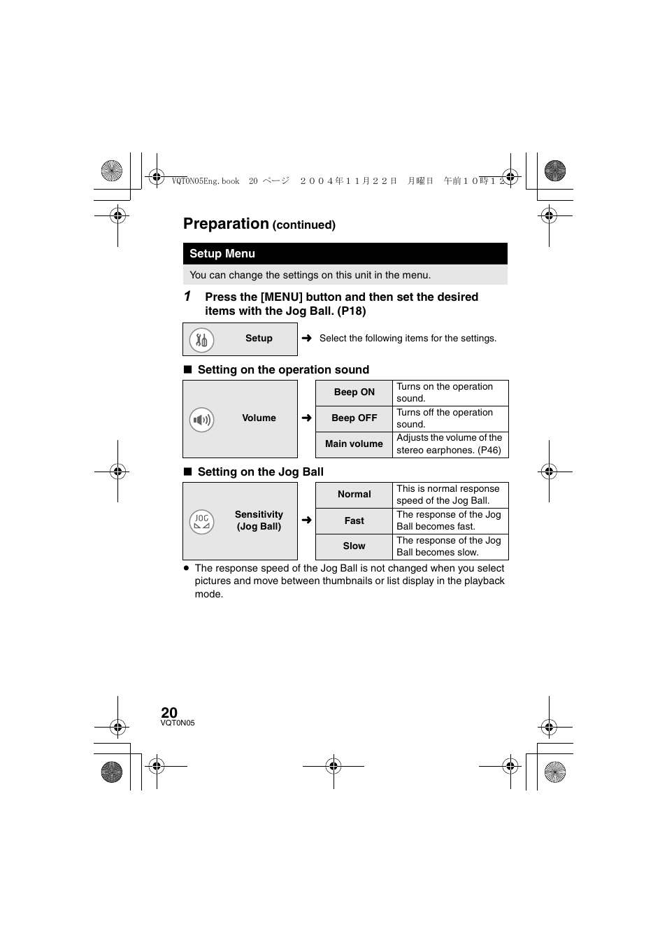 Preparation | Panasonic D-SNAP SV-AS30 User Manual | Page 20 / 104
