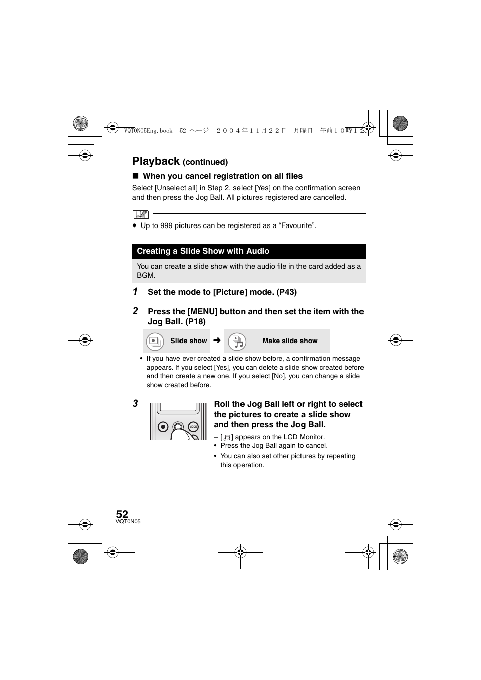 Playback | Panasonic D-SNAP SV-AS30 User Manual | Page 52 / 104